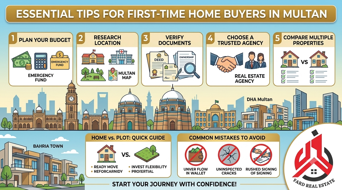 Tips for First-Time Buyers: A Complete Guide to Buying Your First Property in Multan